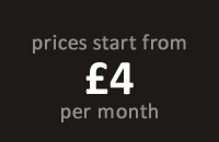 Prices start from &pound;4 per month